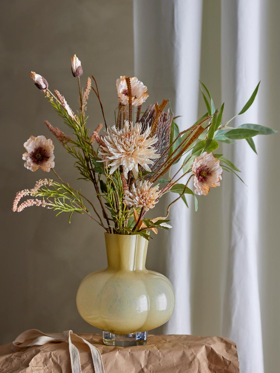 Flor Palm marrón