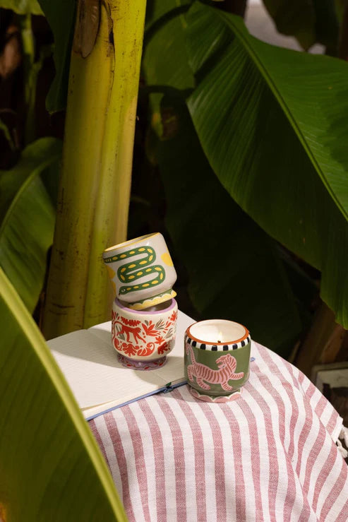 A Dopo Snake Candle - Wild Lemongrass
