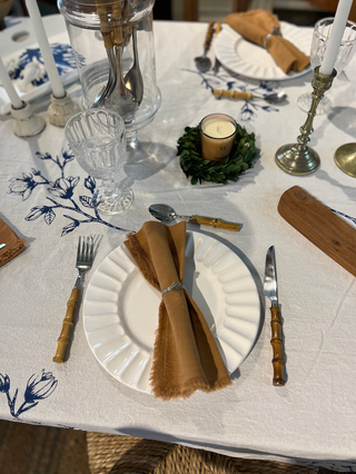 Set de cubiertos bamboo Dorados