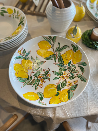 Fuente oval Limones by Flavia Fernandez
