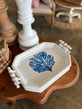 Victorian coral tray