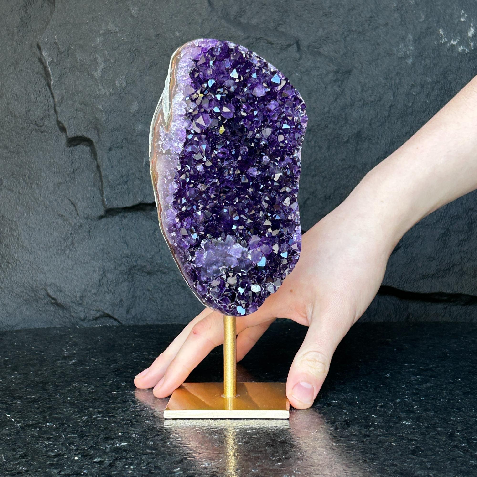 Amatista con base