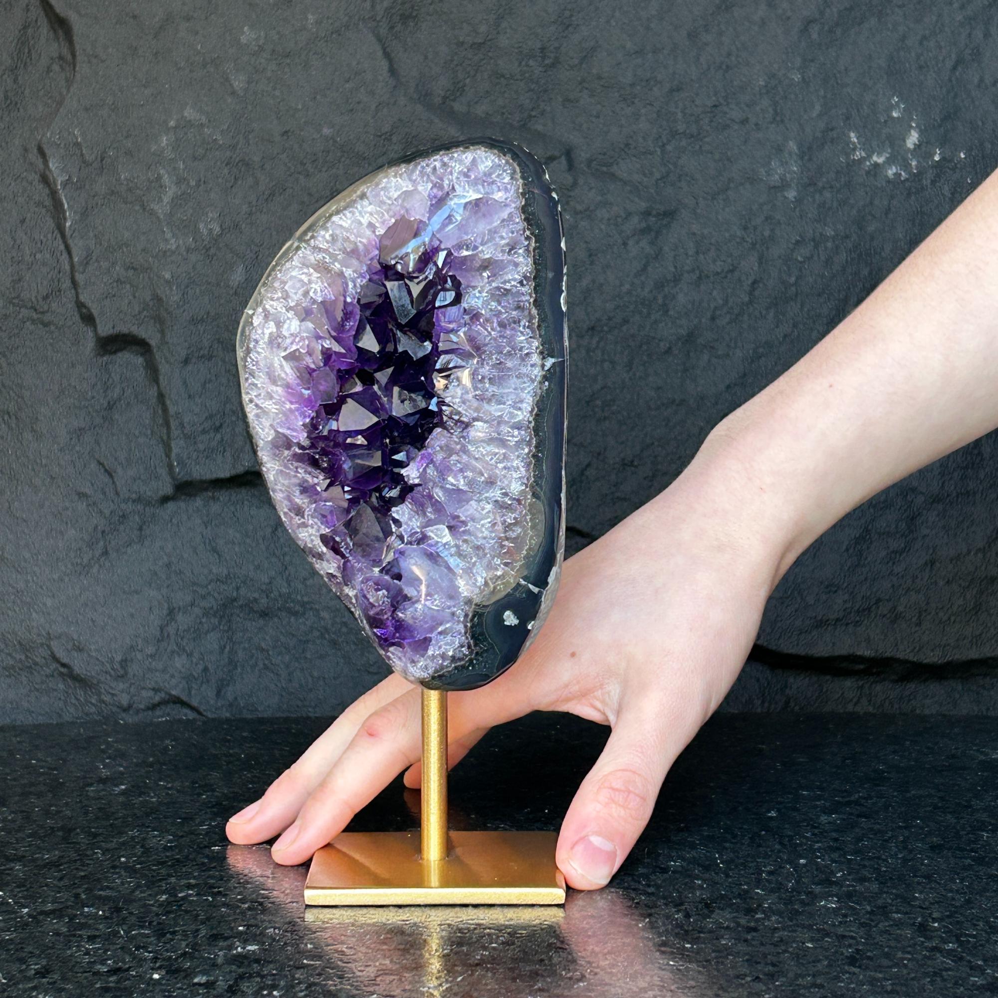 Amatista con base