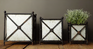 Metal planters set of 3
