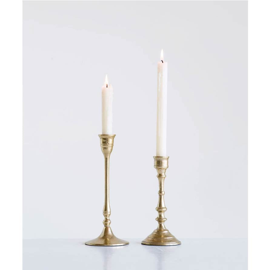 Golden candlesticks set x2