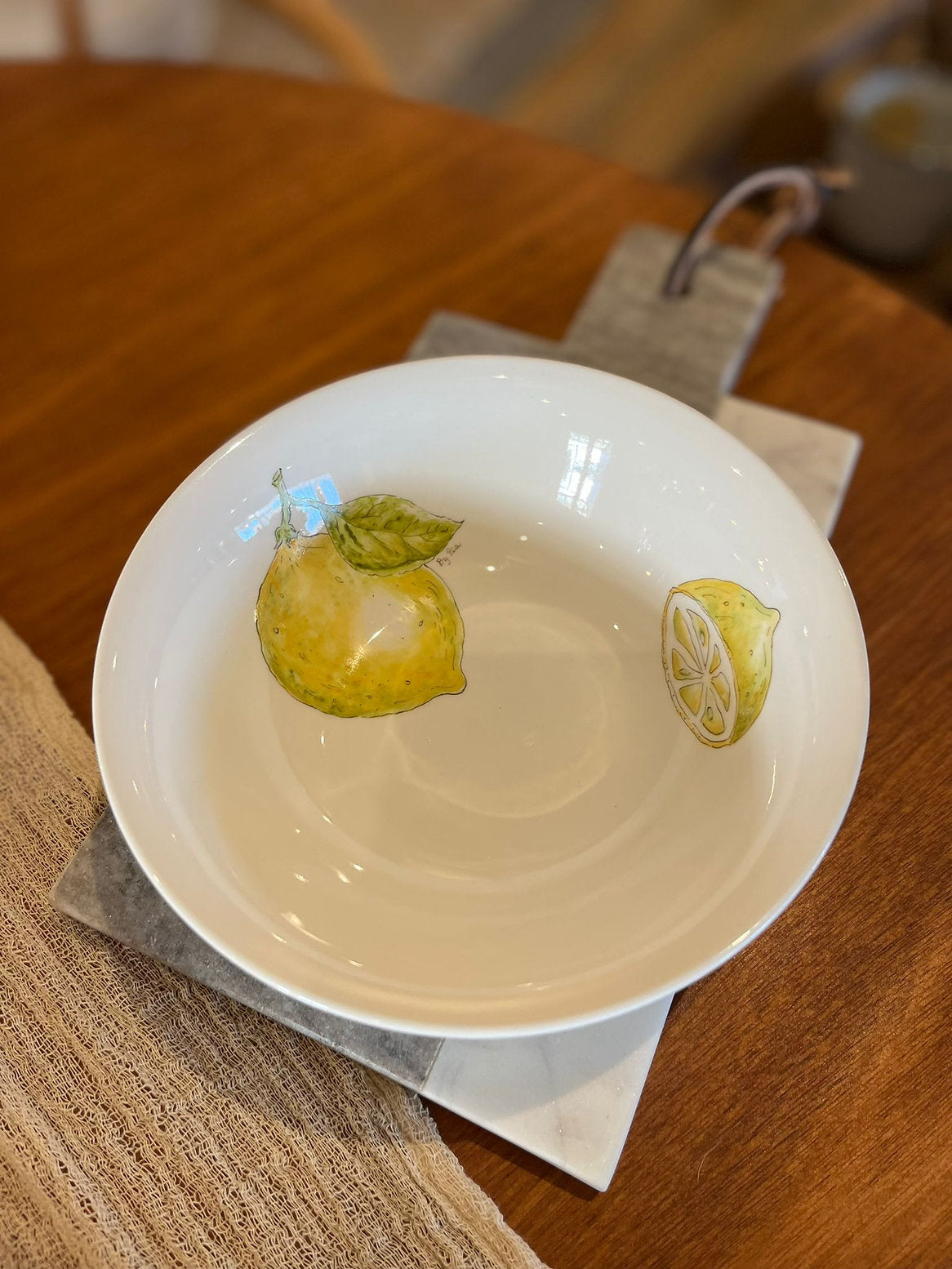 Ceramic Bowl Lemons