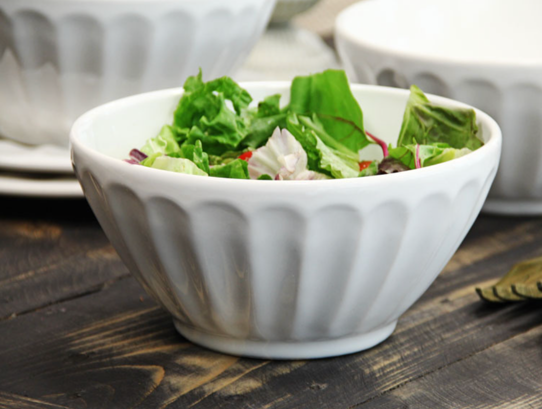 faceted salad bowl