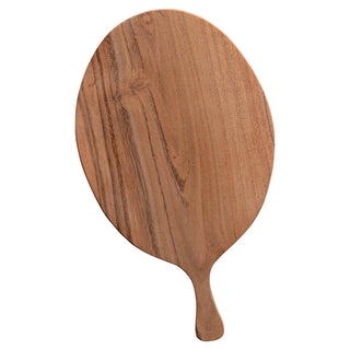 Oval acacia board with handle