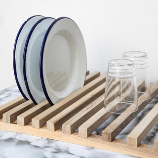 Seca platos en madera