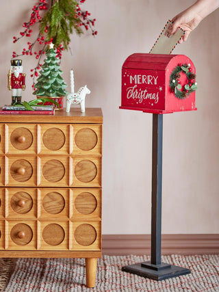 Buzón navideño alto