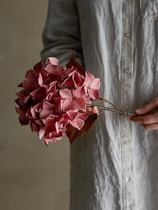 Flor Hortensia rosa